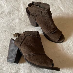 Naughty Monkey Leather Heels